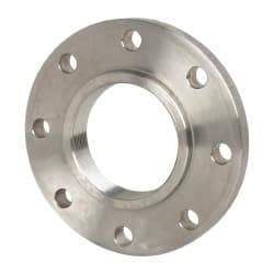Value Collection - 4" Pipe, 9" OD, Stainless Steel, Threaded Pipe Flange - 7-1/2" Across Bolt Hole Centers, 3/4" Bolt Hole, 150 psi, Grades 304 & 304L - Industrial Tool & Supply