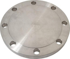 Value Collection - 6" Pipe, 11" OD, Stainless Steel, Blind Pipe Flange - 9-1/2" Across Bolt Hole Centers, 7/8" Bolt Hole, 150 psi, Grades 304 & 304L - Industrial Tool & Supply