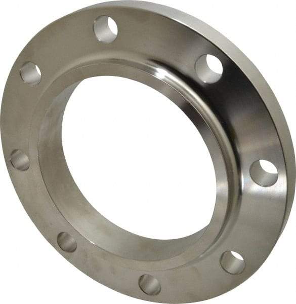 Merit Brass - 6" Pipe, 11" OD, Stainless Steel, Slip On Pipe Flange - 9-1/2" Across Bolt Hole Centers, 7/8" Bolt Hole, 150 psi, Grades 304 & 304L - Industrial Tool & Supply