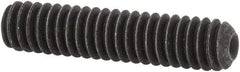 Value Collection - 1/4-20 UNC, 1-1/8" OAL, Cup Point Set Screw - Alloy Steel, 1/8" Key - Industrial Tool & Supply
