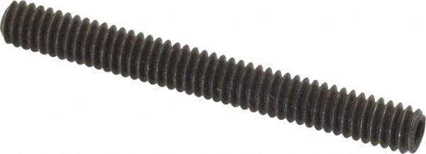 Value Collection - 1/4-20 UNC, 2-1/4" OAL, Cup Point Set Screw - Alloy Steel, 1/8" Key - Industrial Tool & Supply