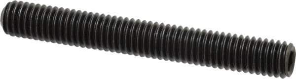 Value Collection - 3/8-16 UNC, 3" OAL, Cup Point Set Screw - Alloy Steel, 3/16" Key - Industrial Tool & Supply