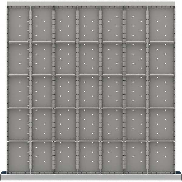 LISTA - 35-Compartment Drawer Divider Layout for 3.15" High Drawers - Industrial Tool & Supply