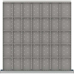 LISTA - 35-Compartment Drawer Divider Layout for 3.15" High Drawers - Industrial Tool & Supply