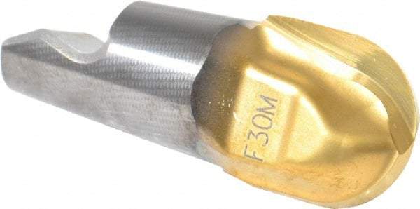 Seco - MM16 M07 Grade F30M Carbide Ball Nose Milling Tip Insert - TiAlN/TiN Finish, 2 Flutes, 5/8" Cutting Diam, 0.638" Depth of Cut, 0.724" Extension, 5/16" Cnr Rad - Industrial Tool & Supply