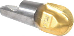 Seco - MM16 M07 Grade F30M Carbide Ball Nose Milling Tip Insert - TiAlN/TiN Finish, 2 Flutes, 5/8" Cutting Diam, 0.638" Depth of Cut, 0.724" Extension, 5/16" Cnr Rad - Industrial Tool & Supply