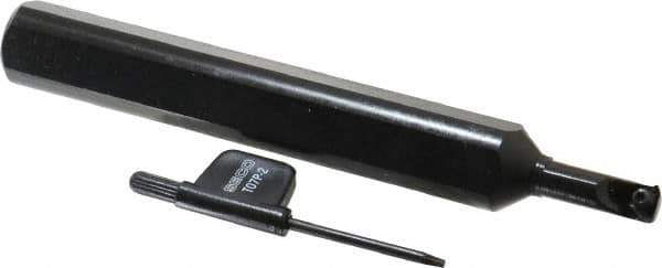 Seco - Internal Thread, Right Hand Cut, 0.707" Shank Width x 0.691" Shank Height Indexable Threading Toolholder - 5-1/2" OAL, 09NR Insert Compatibility, SN Toolholder, Series Snap Tap - Industrial Tool & Supply