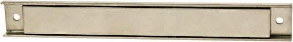 Mag-Mate - 120 Max Pull Force Lb, 12-1/2" Long x 1" Wide x 9/16" Thick, Rectangular Channel, Ceramic Fixture Magnet - 300°F Max Operating Temp, Grade 8 Ceramic, Stainless Steel Housing - Industrial Tool & Supply