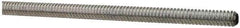 Made in USA - #4-40 UNC (Coarse), 2' Long, Low Carbon Steel Threaded Rod - Zinc-Plated Finish, Right Hand Thread - Industrial Tool & Supply