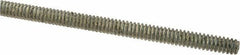 Value Collection - #6-32 UNC (Coarse), 2' Long, Low Carbon Steel Threaded Rod - Zinc-Plated Finish, Right Hand Thread - Industrial Tool & Supply