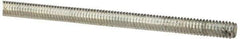Value Collection - #8-32 UNC (Coarse), 3' Long, Low Carbon Steel Threaded Rod - Zinc-Plated Finish, Right Hand Thread - Industrial Tool & Supply