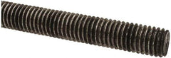 Made in USA - 1/2-13 UNC (Coarse), 2' Long, Low Carbon Steel Threaded Rod - Oil Finish Finish, Right Hand Thread - Industrial Tool & Supply