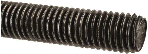 Made in USA - 5/8-11 UNC (Coarse), 2' Long, Low Carbon Steel Threaded Rod - Oil Finish Finish, Right Hand Thread - Industrial Tool & Supply