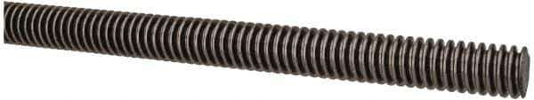 Keystone Threaded Products - 1/2-10 Acme, 3' Long, Alloy Steel General Purpose Acme Threaded Rod - Oil Finish Finish, Right Hand Thread, 2G Fit - Industrial Tool & Supply