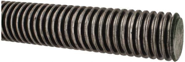 Keystone Threaded Products - 1-1/4-5 Acme, 3' Long, Alloy Steel General Purpose Acme Threaded Rod - Oil Finish Finish, Right Hand Thread, 2G Fit - Industrial Tool & Supply