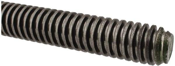 Keystone Threaded Products - 1-5 Acme, 6' Long, Alloy Steel General Purpose Acme Threaded Rod - Oil Finish Finish, Right Hand Thread, 2G Fit - Industrial Tool & Supply