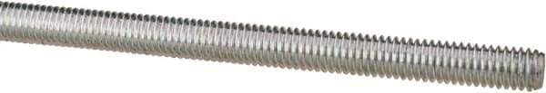 Value Collection - M6x1 UNC (Coarse), 1m Long, Steel Metric Threaded Rod - Zinc-Plated Finish, Right Hand Thread - Industrial Tool & Supply