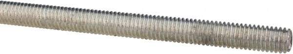 Value Collection - M8x1.25 UNC (Coarse), 1m Long, Steel Metric Threaded Rod - Zinc-Plated Finish, Right Hand Thread - Industrial Tool & Supply