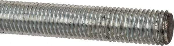 Value Collection - M20x2.5 UNC (Coarse), 1m Long, Steel Metric Threaded Rod - Zinc-Plated Finish, Right Hand Thread - Industrial Tool & Supply