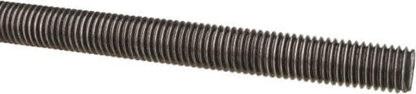 Value Collection - M12x1.75 UNC (Coarse), 1m Long, Steel Metric Threaded Rod - Oil Finish Finish, Right Hand Thread - Industrial Tool & Supply