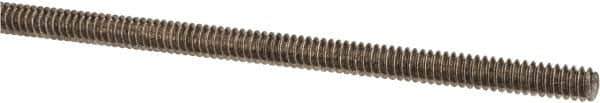 Made in USA - #6-32 UNC (Coarse), 3' Long, Stainless Steel Threaded Rod - Right Hand Thread - Industrial Tool & Supply