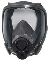 3M - Series 6000DIN, Size L Full Face Respirator - 4-Point Suspension, Bayonet & DIN Connection - Industrial Tool & Supply
