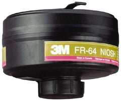 3M - Olive and Magenta P100 Cartridge - Series FR-64, Protects Against Multi Gas - Industrial Tool & Supply
