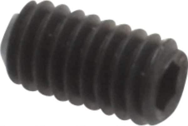 Value Collection - #3-56 UNF, 3/16" OAL, Cup Point Set Screw - Grade ASTM F912 Alloy Steel, 0.05" Key - Industrial Tool & Supply