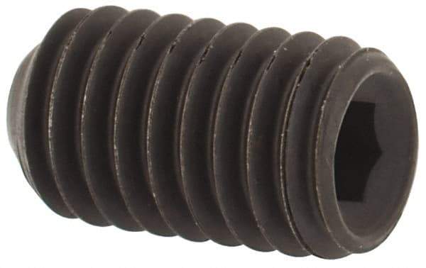 Value Collection - #12-28 UNF, 3/8" OAL, Cup Point Set Screw - Grade ASTM F912 Alloy Steel, 7/64" Key - Industrial Tool & Supply