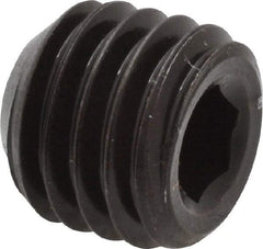 Value Collection - 9/16-12 UNC, 1/2" OAL, Cup Point Set Screw - Grade ASTM F912 Alloy Steel, 1/4" Key - Industrial Tool & Supply