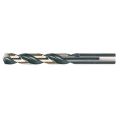 19/64 RHS / RHC HSS 135 Degree Split Point Heavy Duty Mechanics Length Drill - Black & Gold