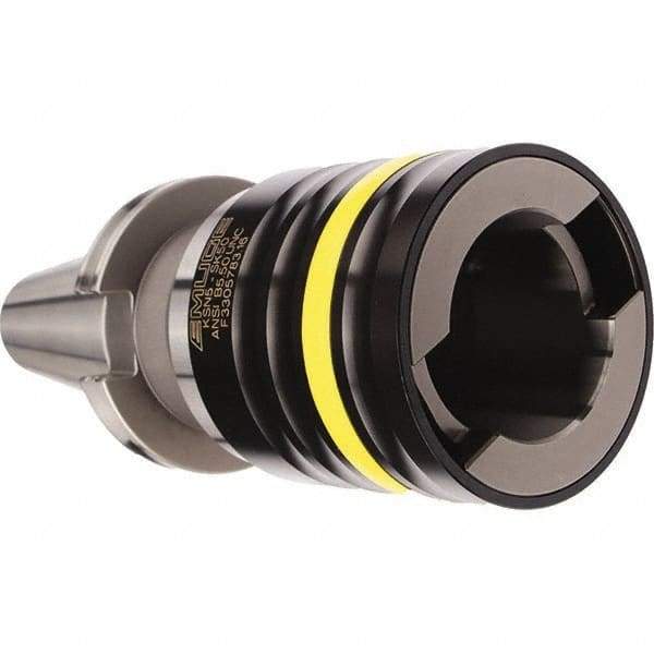 Emuge - CAT40 Taper Shank Tension & Compression Tapping Chuck - M22 Min Tap Capacity, 6.2992" Projection, Size 5 Adapter, Quick Change - Exact Industrial Supply