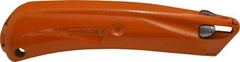 PHC - Springback Utility Knife - 1-1/2" Blade, OSHA Orange Zinc Handle, 1 Blade Included - Industrial Tool & Supply