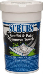 Scrubs - Center Pull Bucket/Canister of Wipes Graffiti/Vandal Mark Remover - Industrial Tool & Supply