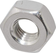 Value Collection - 5/16-18 UNC Stainless Steel Right Hand Heavy Hex Nut - 9/16" Across Flats, 19/64" High, Uncoated - Industrial Tool & Supply