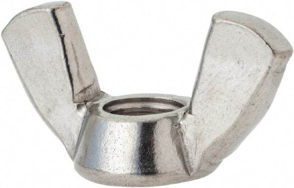 Value Collection - 5/16-18 UNC, Stainless Steel Standard Wing Nut - Grade 316, 1-1/4" Wing Span, 0.66" Wing Span - Industrial Tool & Supply