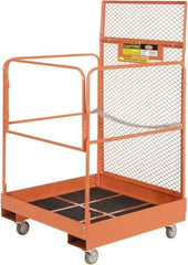 Ballymore - 64" Fork Deck Maintenance Platform - Rolling Work Platform, 1,000 Lb Capacity, 36" Base Width x 36" Base Depth, Abrasive Mat Tread - Industrial Tool & Supply