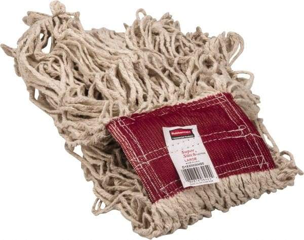 Rubbermaid - 5" Red Head Band, Large Cotton Loop End Mop Head - 4 Ply, Use for General Purpose - Industrial Tool & Supply