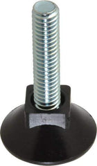 Vlier - 5/16-18 Bolt Thread, Stud Mount Leveling Pad & Mount - 80 Max Lb Capacity, 1.1" Base Diam, 1.26" Thread Length - Industrial Tool & Supply