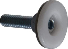 Vlier - 5/16-18 Bolt Thread, Stud Mount Leveling Pad & Mount - 150 Max Lb Capacity, 1.14" Base Diam, 1" Thread Length - Industrial Tool & Supply