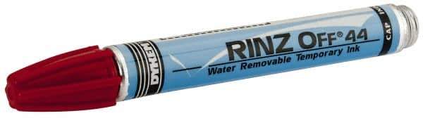 Dykem - Red Paint Marker - Broad Tip, Water Based - Industrial Tool & Supply