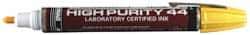 Dykem - Yellow Oil-Based Paint Marker - Broad Tip, TEC Certified Ink - Industrial Tool & Supply