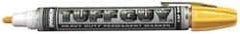 Dykem - Yellow Oil-Based Paint Marker - Broad Tip, Non-Xylene Base Ink - Industrial Tool & Supply