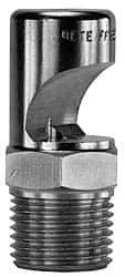 Bete Fog Nozzle - 1/2" Pipe, 145° Spray Angle, Grade 303 Stainless Steel, Extra Wide Fan Nozzle - Male Connection, 16.6 Gal per min at 100 psi, 1/4" Orifice Diam - Industrial Tool & Supply