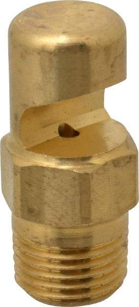 Bete Fog Nozzle - 1/8" Pipe, 145° Spray Angle, Brass, Extra Wide Fan Nozzle - Male Connection, 1.58 Gal per min at 100 psi, 0.073" Orifice Diam - Industrial Tool & Supply