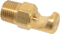 Bete Fog Nozzle - 1/8" Pipe, 145° Spray Angle, Brass, Extra Wide Fan Nozzle - Male Connection, 4.74 Gal per min at 100 psi, 0.129" Orifice Diam - Industrial Tool & Supply