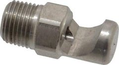 Bete Fog Nozzle - 1/8" Pipe, 145° Spray Angle, Grade 303 Stainless Steel, Extra Wide Fan Nozzle - Male Connection, 4.74 Gal per min at 100 psi, 0.129" Orifice Diam - Industrial Tool & Supply