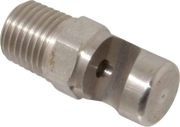 Bete Fog Nozzle - 1/4" Pipe, 145° Spray Angle, Grade 303 Stainless Steel, Extra Wide Fan Nozzle - Male Connection, 6.96 Gal per min at 100 psi, 5/32" Orifice Diam - Industrial Tool & Supply