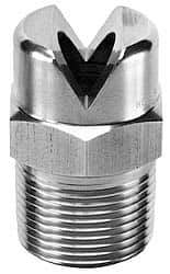 Bete Fog Nozzle - 1/8" Pipe, 90° Spray Angle, Grade 303 Stainless Steel, Standard Fan Nozzle - Male Connection, 3.16 Gal per min at 100 psi, 0.109" Orifice Diam - Industrial Tool & Supply
