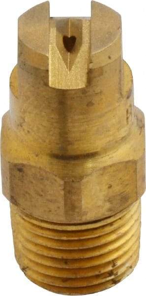 Bete Fog Nozzle - 1/8" Pipe, 65° Spray Angle, Brass, Standard Fan Nozzle - Male Connection, 0.79 Gal per min at 100 psi, 0.057" Orifice Diam - Industrial Tool & Supply
